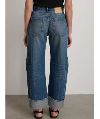 JEAN RELAXED CUFFED LASSO VISTA BLUE les muscles