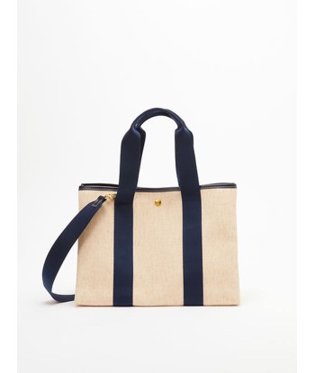 SAC TRAVERSÉE M LINEN NAVY des créatures d'habitude