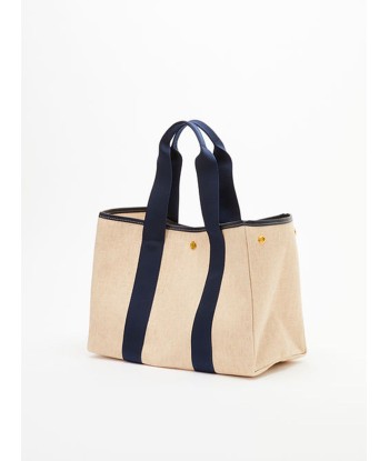 SAC TRAVERSÉE M LINEN NAVY des créatures d'habitude