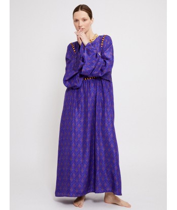 ROBE DEVA VIOLETTE EN SOIE Pour