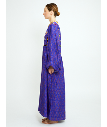 ROBE DEVA VIOLETTE EN SOIE Pour