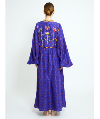 ROBE DEVA VIOLETTE EN SOIE Pour