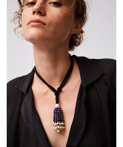 COLLIER POMPON LAPIS SAPHIR Comment ça marche