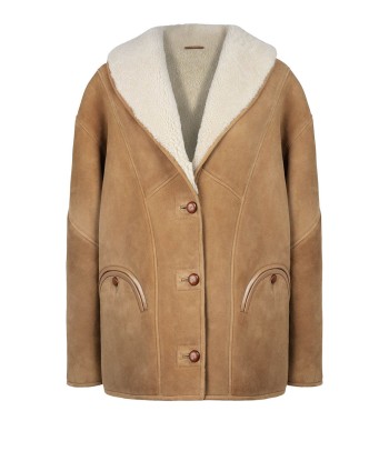 MANTEAU TATOOSH SHEARLING CAMEL commande en ligne