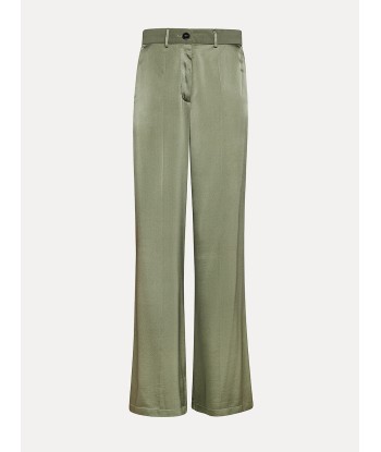 PANTALON SARTORIAL SOIE OLIVE commande en ligne