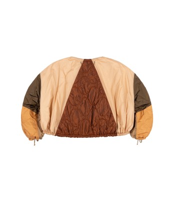 BOMBER PATCHWORK PARACHUTE MOCHA BROWN Véritable concentré