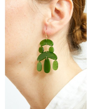 BOUCLES D'OREILLES MINI CHANDELIER EN JADE Paris Déstockage Promo