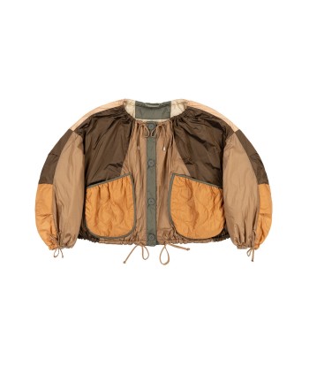 BOMBER PATCHWORK PARACHUTE MOCHA BROWN Véritable concentré