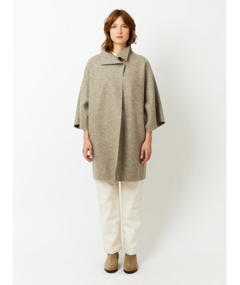 MANTEAU KIMONO PRESSED WOOL NATURAL CASHA Venez acheter