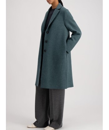 MANTEAU OVERCOAT BOILED WOOL PINE MELANGE Par le système avancé 