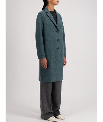 MANTEAU OVERCOAT BOILED WOOL PINE MELANGE Par le système avancé 