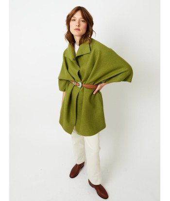 MANTEAU KIMONO PRESSED WOOL PERIDOT pour bénéficier 