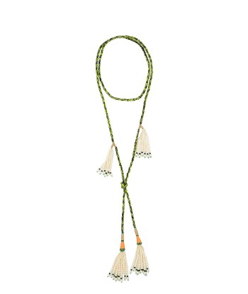 COLLIER DOUBLE CRAVATE VERT vente chaude votre 