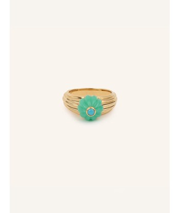 BAGUE GELATO CHRYSOPRASE ET TURQUOISE Profitez des Offres !