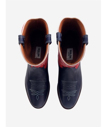 BOTTES MIDNIGHT WANDER NAVY RED est présent 