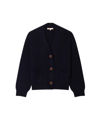 CARDIGAN LOU NERO NERO NAVY une grave pollution 