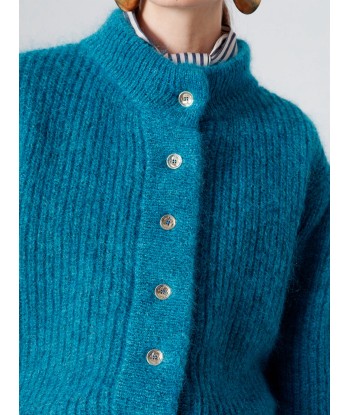 CARDIGAN LEANDRA TEAL MELANGE la livraison gratuite