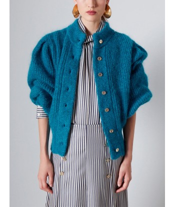 CARDIGAN LEANDRA TEAL MELANGE la livraison gratuite