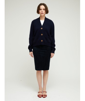 CARDIGAN LOU NERO NERO NAVY une grave pollution 