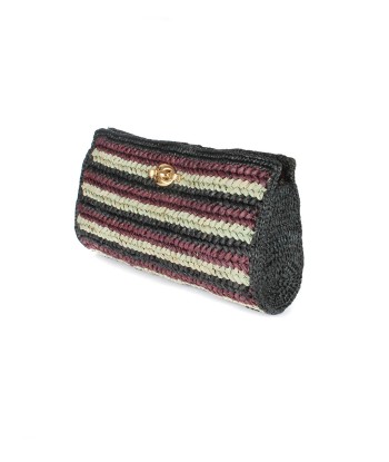 POCHETTE UPTOWN RAPHIA INDIGO paiement sécurisé