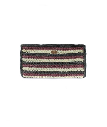 POCHETTE UPTOWN RAPHIA INDIGO paiement sécurisé