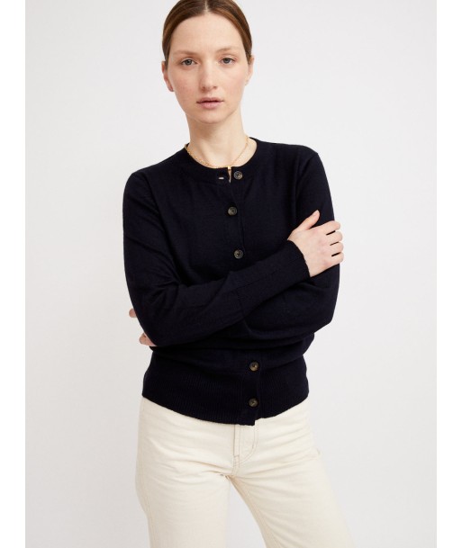 CARDIGAN JULIETTE 100% CACHEMIRE NERO NAVY Les êtres humains sont 