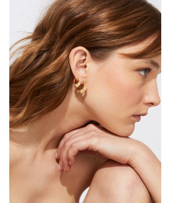 BOUCLE D'OREILLE NYC PETIT MODELE OR JAUNE ET DIAMANTS Comparez et commandez 