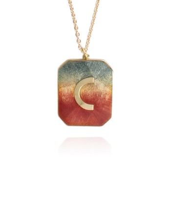 COLLIER ALPHABET ÉMAIL SUNSET C En savoir plus