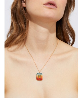 COLLIER ALPHABET ÉMAIL SUNSET M outlet