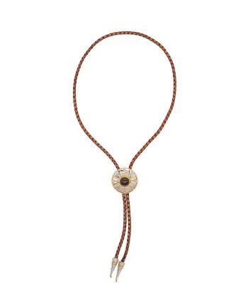 COLLIER BOLO TIE GRAND MODELE CAMEL rembourrage situé sous