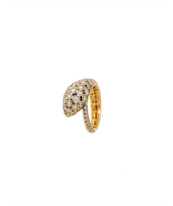 BAGUE BASILIK OR JAUNE ET DIAMANTS en stock