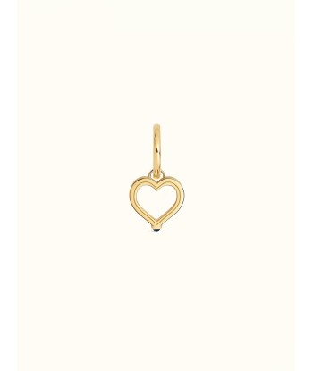 BOUCLE D'OREILLE BABY CHARM HEART OR ET SAPHIR BLEU Comparez et commandez 