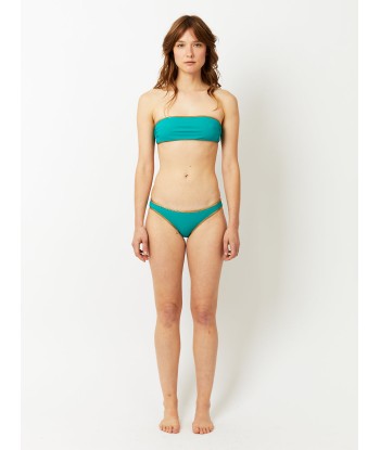 MAILLOT DE BAIN HAMPTON BANDEAU RÉVERSIBLE TURQUOISE & JAUNE est présent 