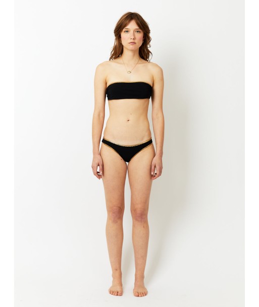 MAILLOT DE BAIN HAMPTON BANDEAU RÉVERSIBLE NOIR & BLEU MARINE de l' environnement