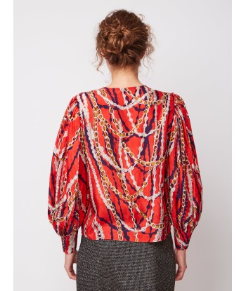 BLOUSE HILL SEVIGNY ROUGE pas cher