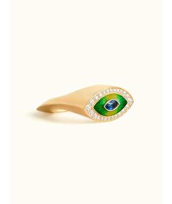 BAGUE EVIL EYE METRIQUE GREEN outlet