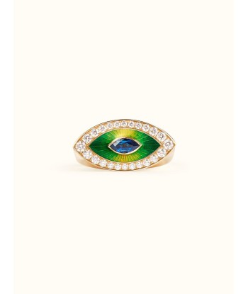 BAGUE EVIL EYE METRIQUE GREEN outlet