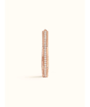 BOUCLE D'OREILLE NYC GRAND MODELE OR ROSE ET DIAMANTS JUSQU'A -70%! 