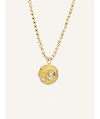 PENDENTIF CHOUETTE OR JAUNE ET DIAMANT de pas cher