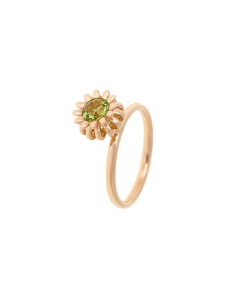 BAGUE POPPY OR ROSE 18K PERIDOT sur le site 