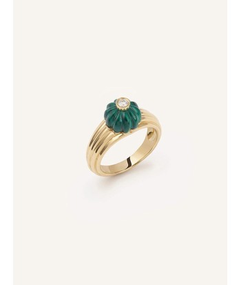 BAGUE GELATO MALACHITE ET DIAMANT est présent 