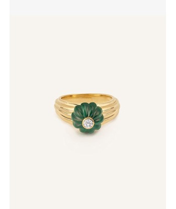 BAGUE GELATO MALACHITE ET DIAMANT est présent 