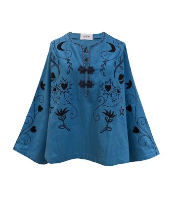 BLOUSE BASIL BRODÉE OUTREMER Profitez des Offres !