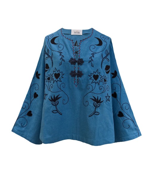 BLOUSE BASIL BRODÉE OUTREMER Profitez des Offres !