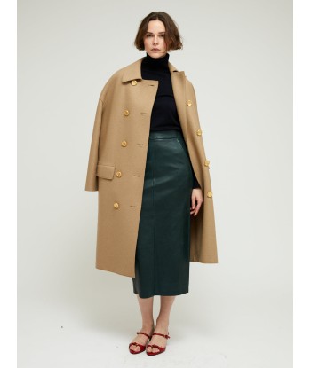 MANTEAU MAC PRESSED WOOL TAN vous aussi creer 