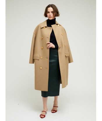 MANTEAU MAC PRESSED WOOL TAN vous aussi creer 