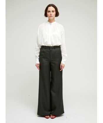 PANTALON PALAZZO STRUCTURE FOREST soldes