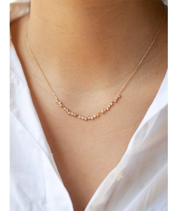 COLLIER TWISTED DIAMANTS LONG ou a consommer sur place