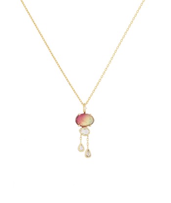 COLLIER CLOUD TOURMALINE ET DIAMANTS Véritable concentré