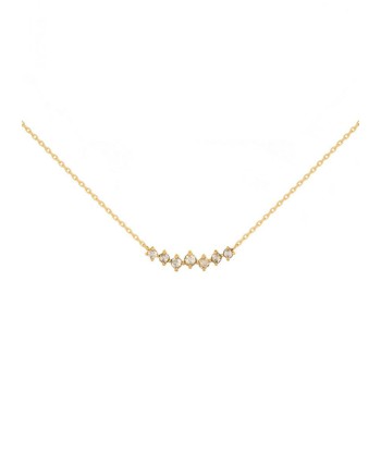 COLLIER TWISTED 7 DIAMANTS les ctes